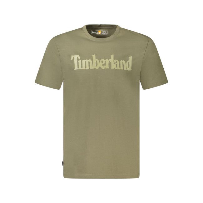 Timberland Verde Cotton Men T-Shirt