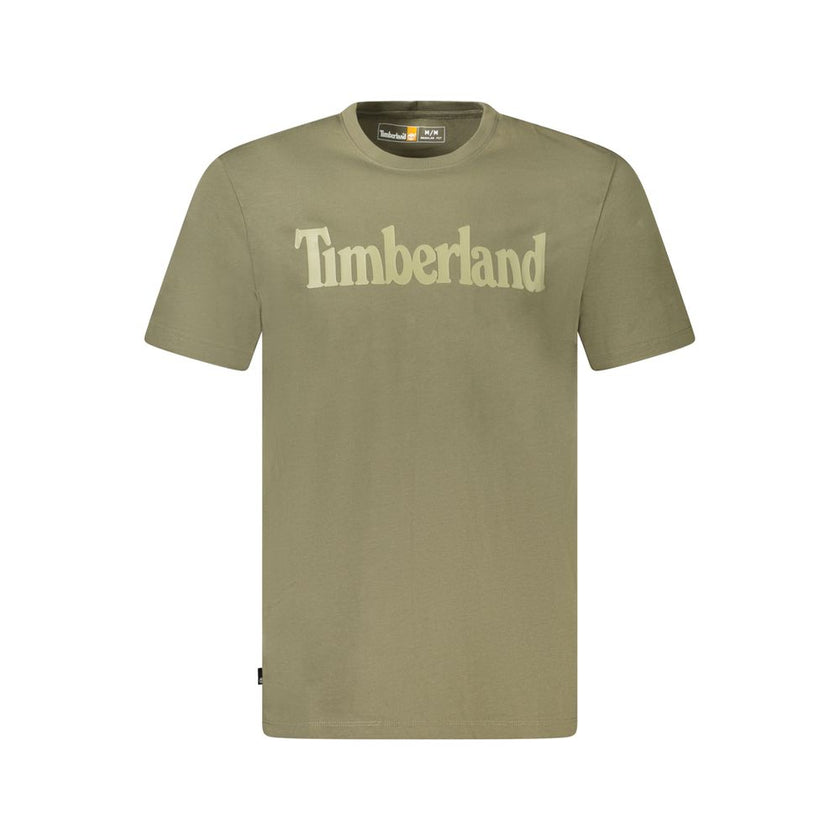 Timberland Verde Cotton Men T-Shirt