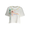 Desigual White Cotton Women T-Shirt