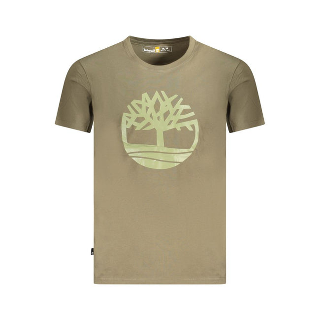 Timberland Verde Cotton Men T-Shirt