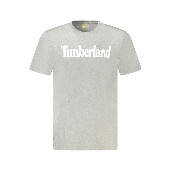 Timberland Gray Cotton Men T-Shirt