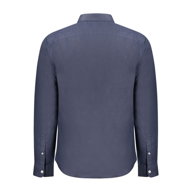 Timberland Blu Linen Men Shirt