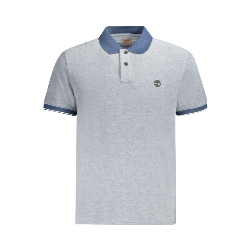 Timberland Blue Cotton Men Polo Shirt