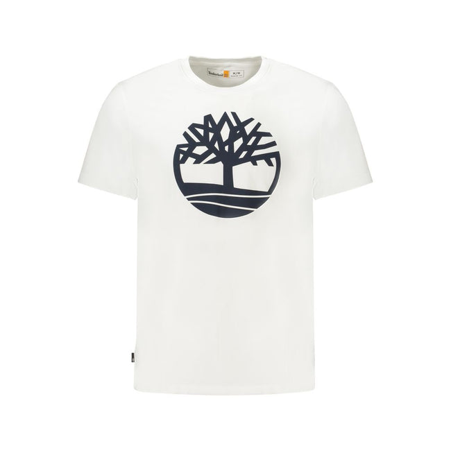 Timberland White Cotton Men T-Shirt