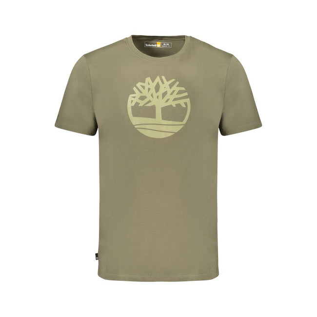 Timberland Green Cotton Men T-Shirt