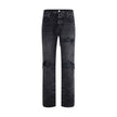 Amiri Black Cotton Straight-Leg Jeans