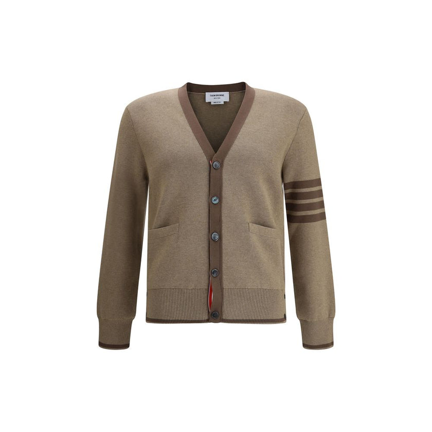 Thom Browne Brown Cotton Cardigan