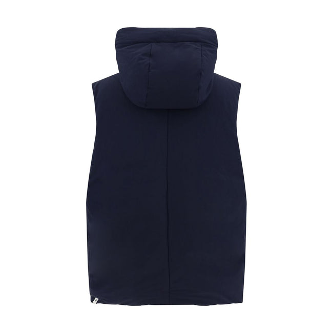 Jil Sander Blue Polyester Sleveless Jacket
