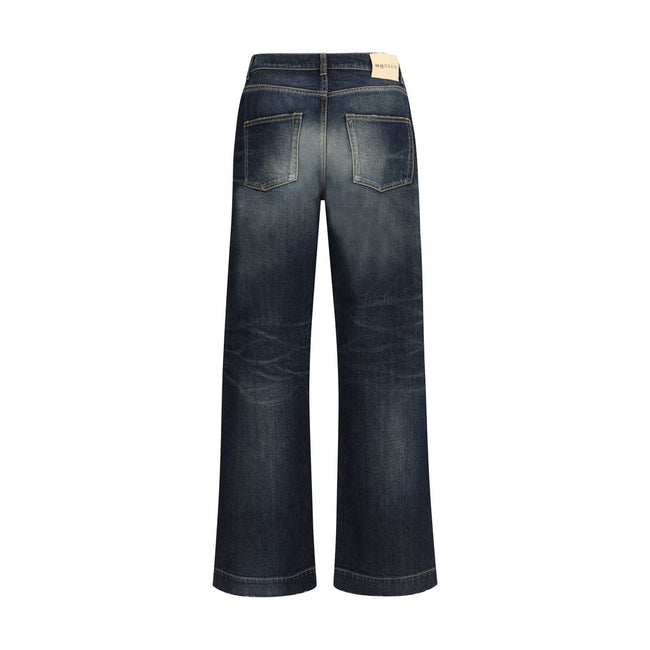 Alexander McQueen Blue Cotton Jeans Denim