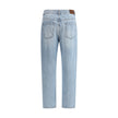 Brunello Cucinelli Light Blue Cotton Straight-Leg Jeans