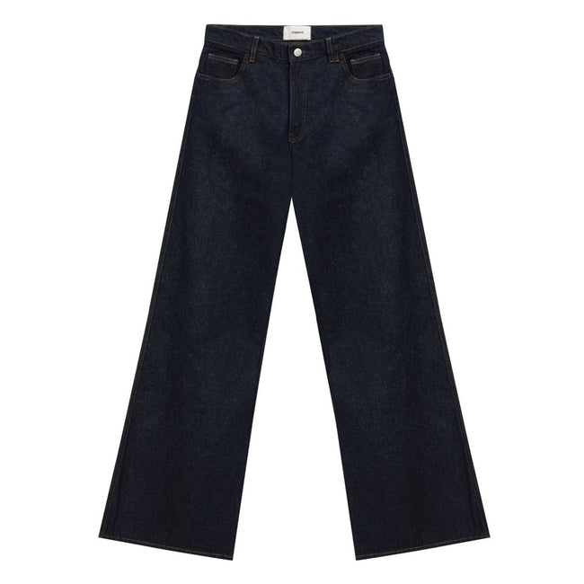 Coperni Blue Cotton High-Waisted Jean