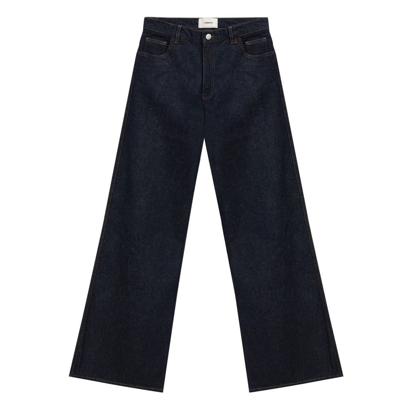 Coperni Blue Cotton High-Waisted Jean