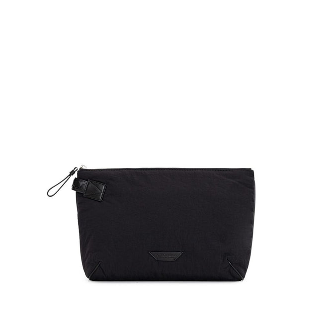 Bottega Veneta Black Nylon Clutch Bag