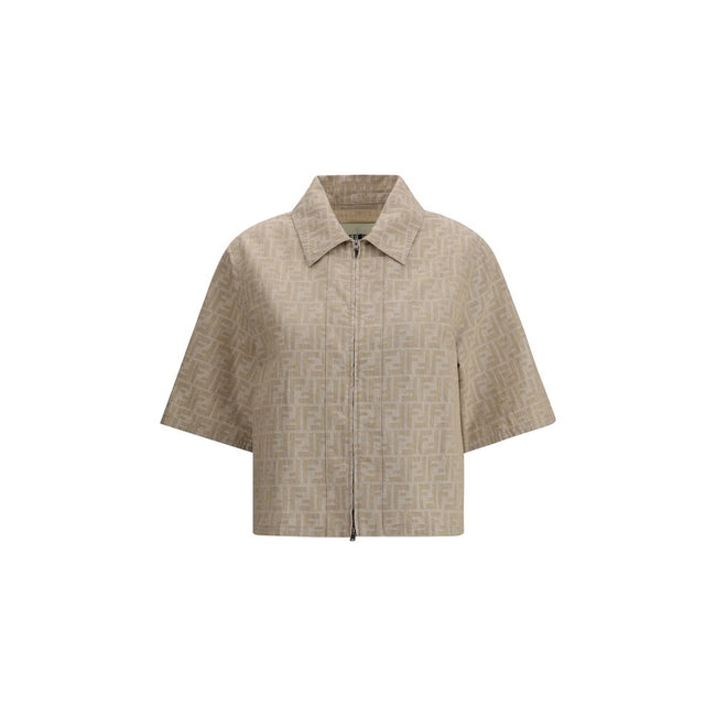 Fendi Beige Cotton Denim Jacket