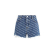 Alexander Wang Blue Cotton Bermuda Shorts