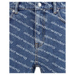 Alexander Wang Blue Cotton Bermuda Shorts