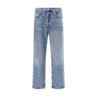 Agolde Light Blue Cotton Straight-Leg Jeans