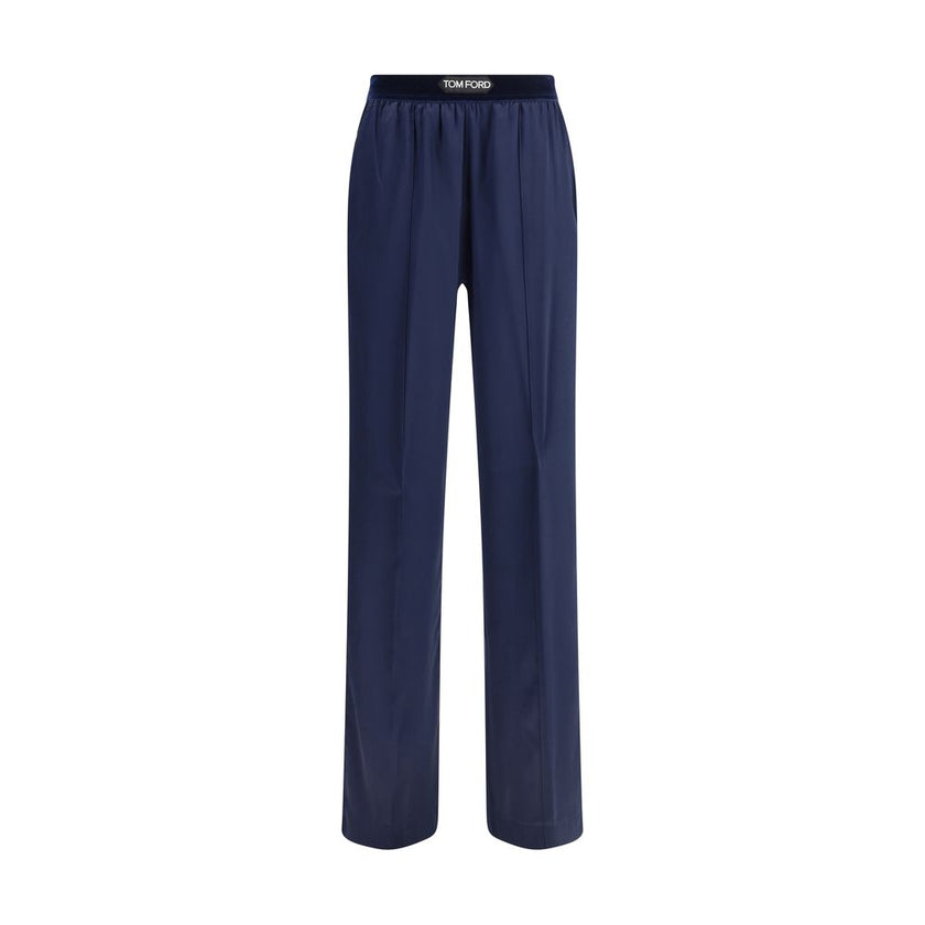 Tom Ford Blue Elastane Casual Pants