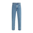Valentino Blue Cotton Straight-Leg Jeans