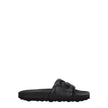 Off-White Black Leather Slippers