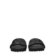 Off-White Black Leather Slippers