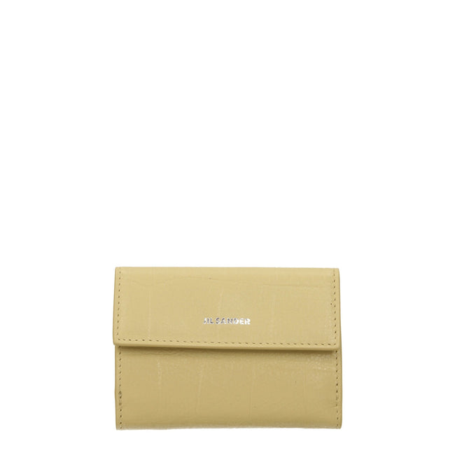 Jil Sander Yellow Leather Wallet