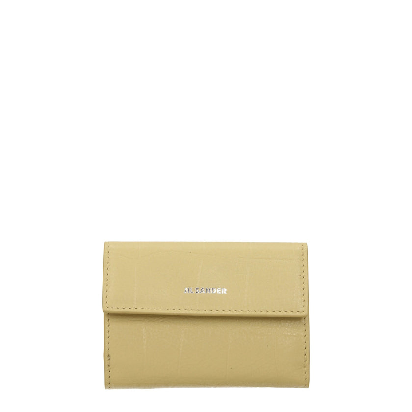 Jil Sander Yellow Leather Wallet