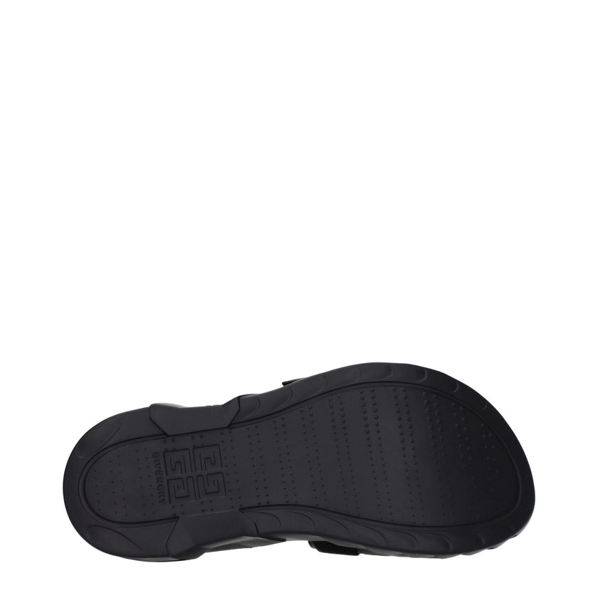 Givenchy Black Fabric Slippers