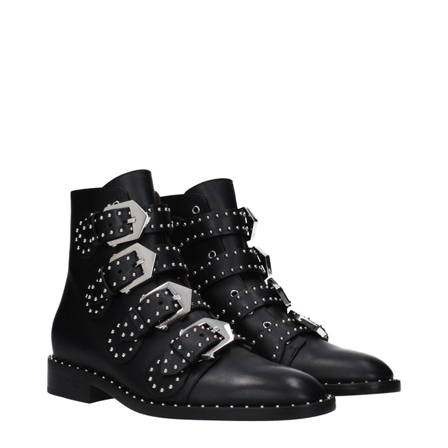 Givenchy Black Leather Ankle Boots