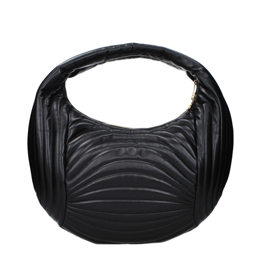 Salvatore Ferragamo Black Leather Handbag