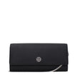 Tory Burch Black Leather Clutch Bag