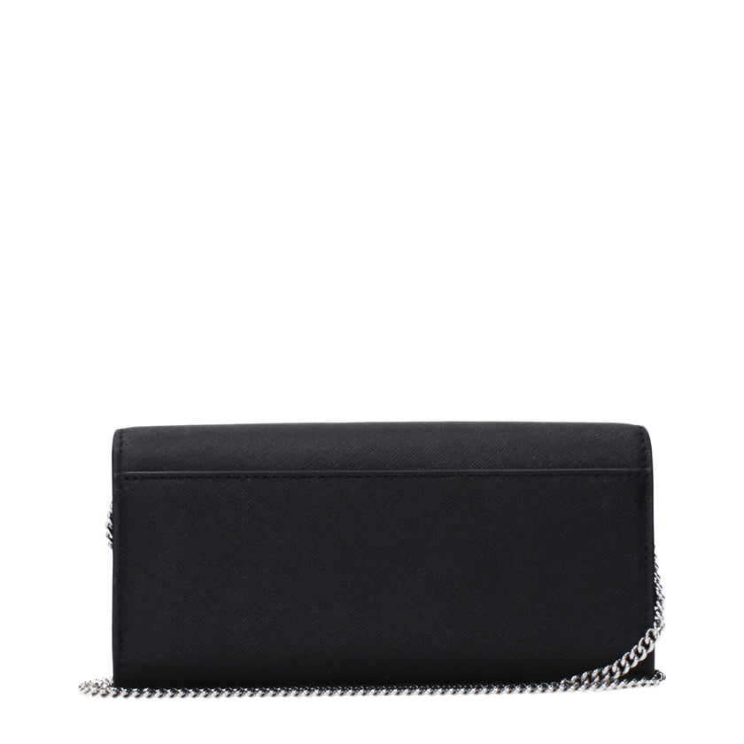 Tory Burch Black Leather Clutch Bag