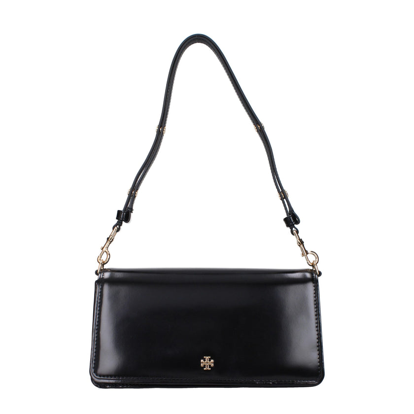 Tory Burch Black Leather Shoulder Bag