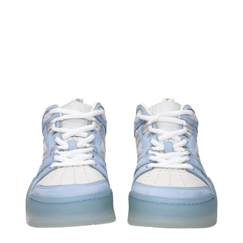 Moncler White Leather High Top Sneakers