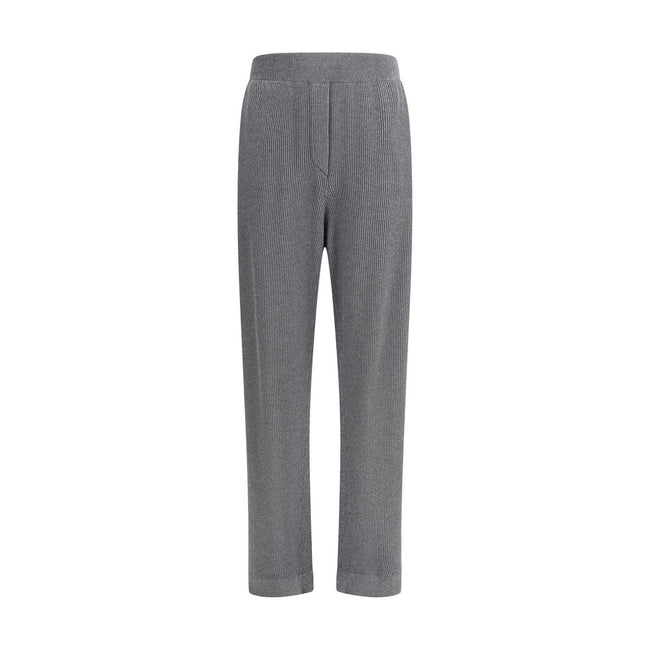 Brunello Cucinelli Gray Cotton Casual Pants