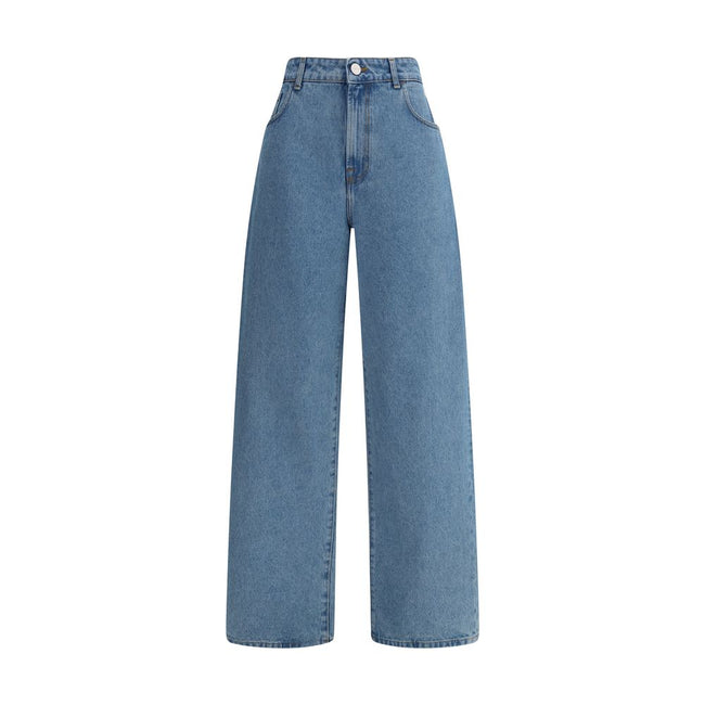 Rohe Blue Cotton Relaxed Fit Jeans