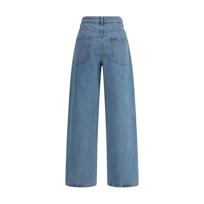 Rohe Blue Cotton Relaxed Fit Jeans
