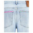 Valentino Light Blue Cotton Straight-Leg Jeans