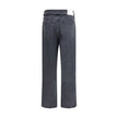 Agolde Black Cotton Tapered Jeans