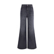 Chloé Black Cotton Flared Jeans