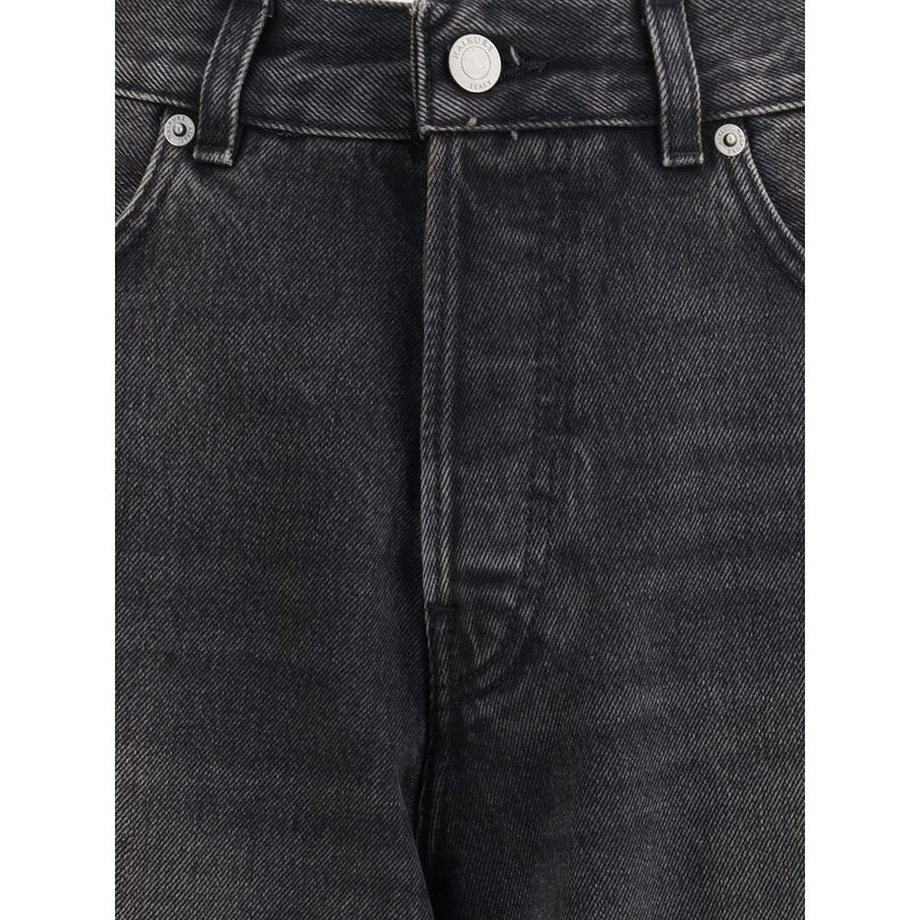 Haikure Black Cotton Relaxed Fit Jeans