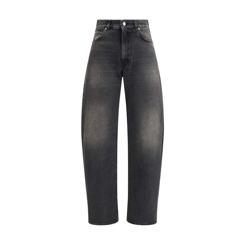 Haikure Black Cotton Relaxed Fit Jeans