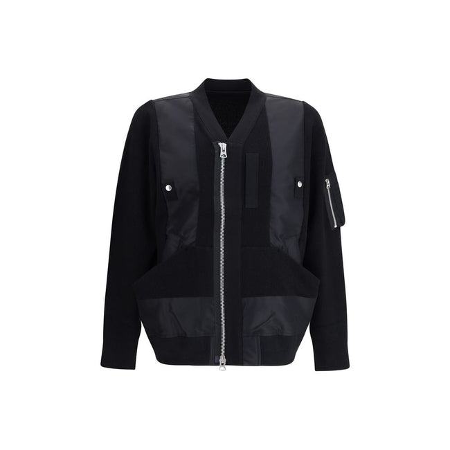 Sacai Black Cotton Bomber