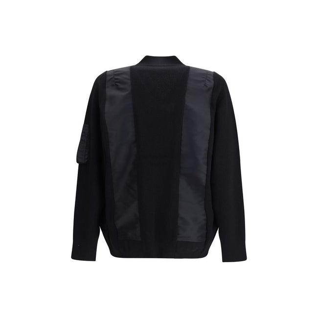 Sacai Black Cotton Bomber