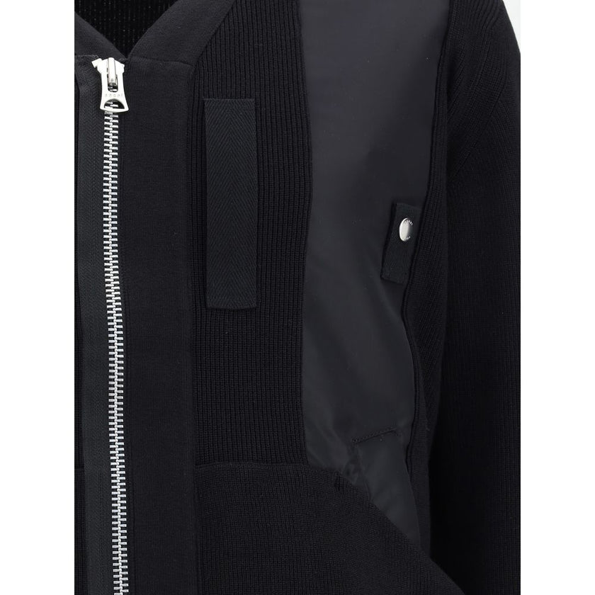 Sacai Black Cotton Bomber