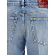 Gucci Light Blue Cotton Straight-Leg Jeans