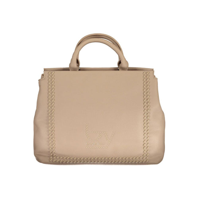 BYBLOS Beige Polyurethane Women Handbag