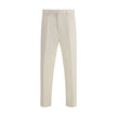 ZEGNA White Cotton Dress Pants