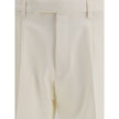 ZEGNA White Cotton Dress Pants