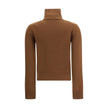 Ami Paris Brown Cashmere Cashmere Sweater